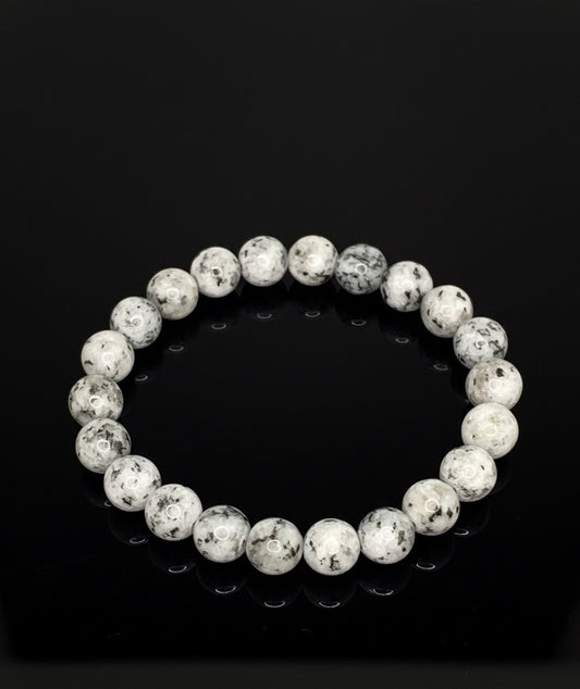 Bracelet "Joie de Vivre" en Jaspe Dalmatien