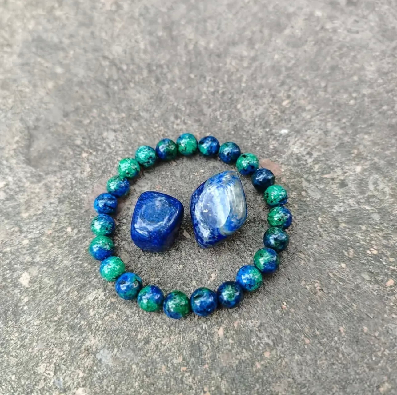 Bracelet en Lapis Lazuli Naturel - Élégance et Sagesse