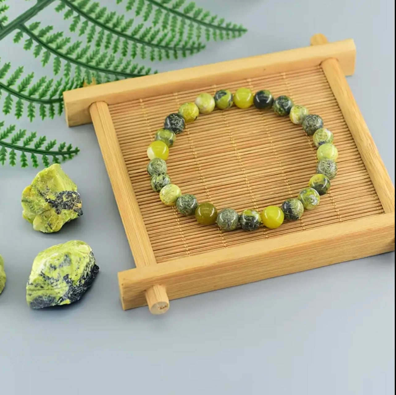Bracelet en Jaspe Serpentine – Renouveau & Sagesse intérieure