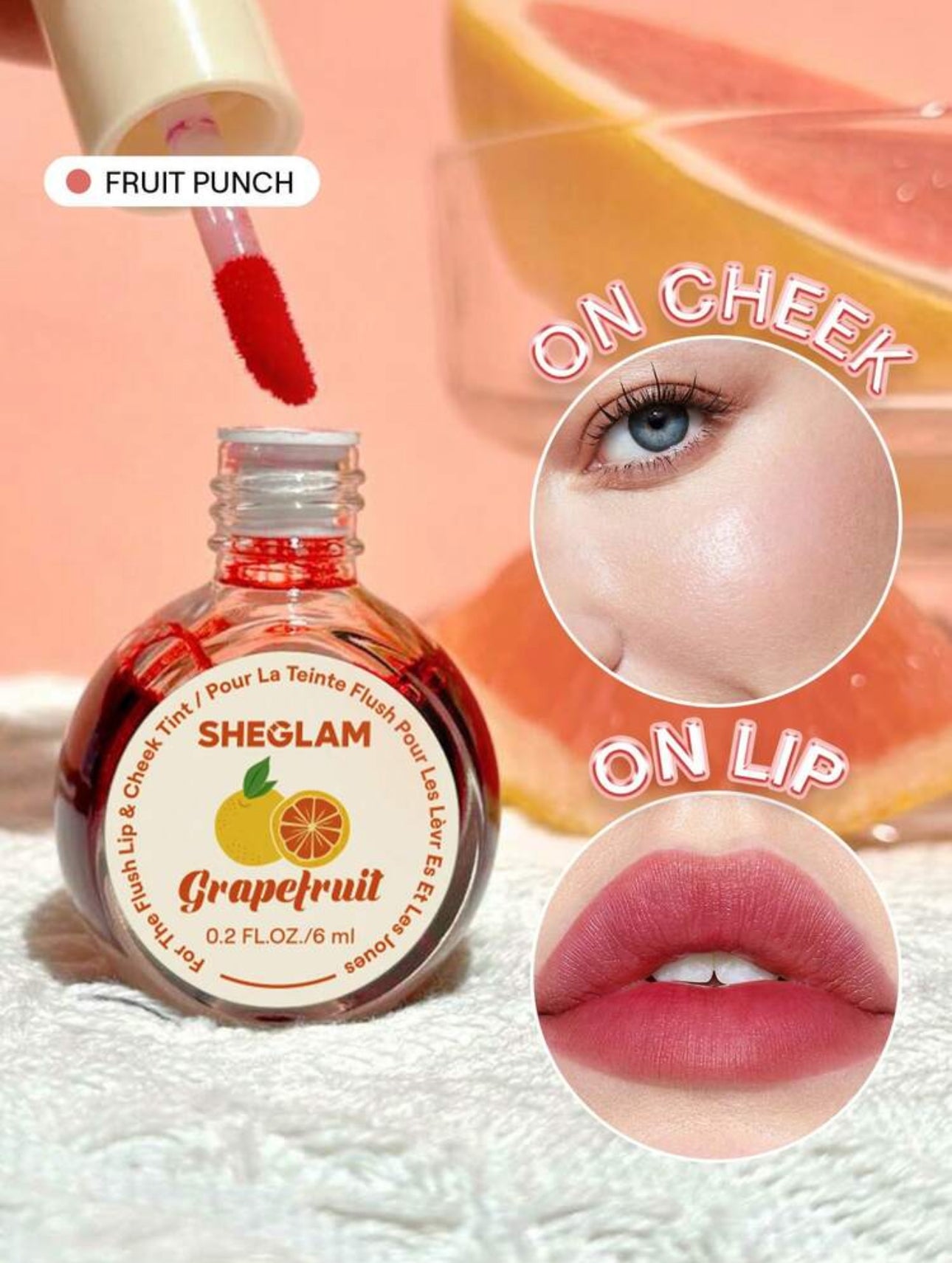 SHEGLAM Encre Lèvres & Joues "For The Flush" - Lip & Cheek Tint (6 ml)
