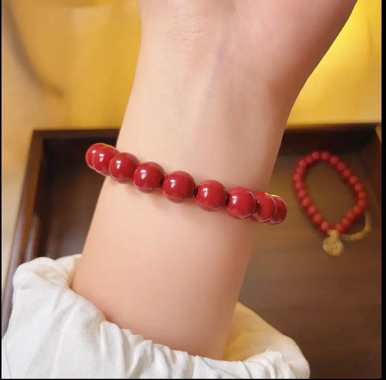 Bracelet en Jaspe Rouge – Énergie, Stabilité et Protection