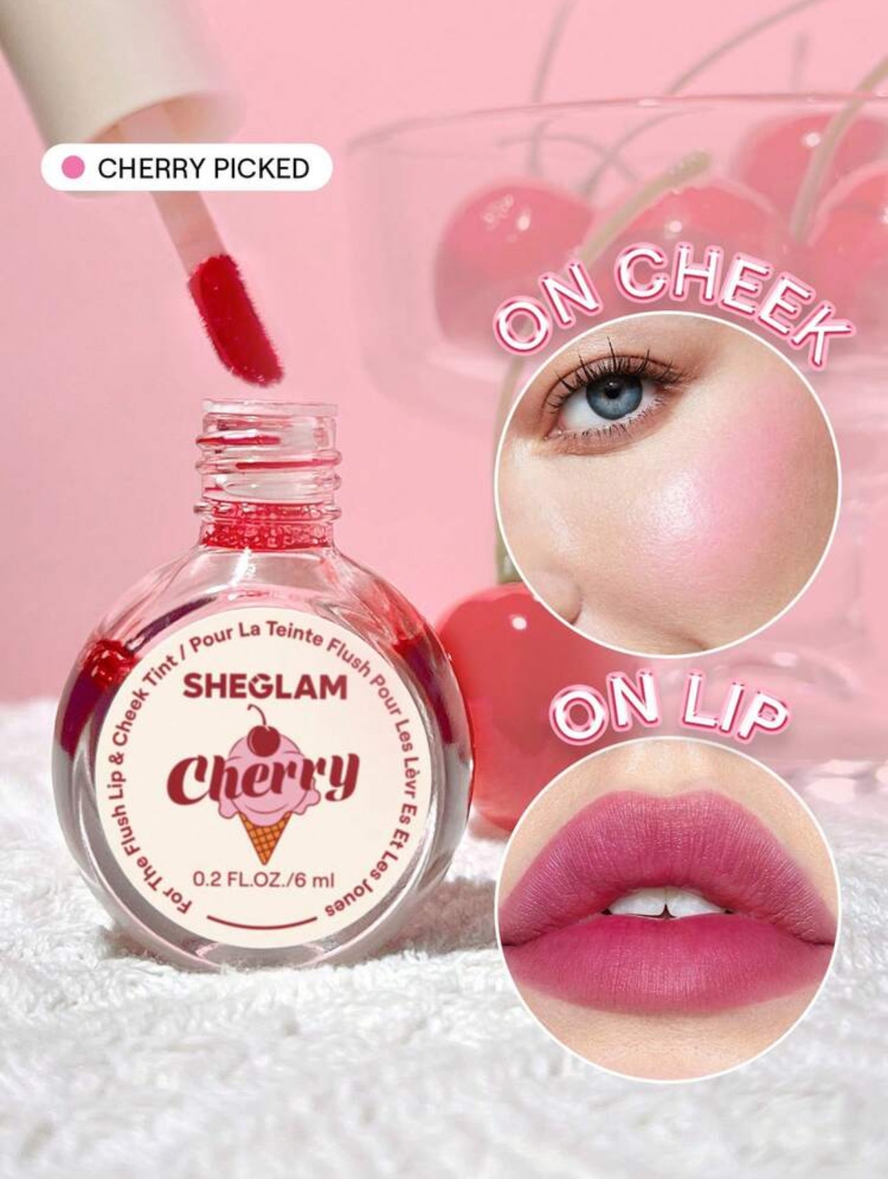 SHEGLAM Encre Lèvres & Joues "For The Flush" - Lip & Cheek Tint (6 ml)