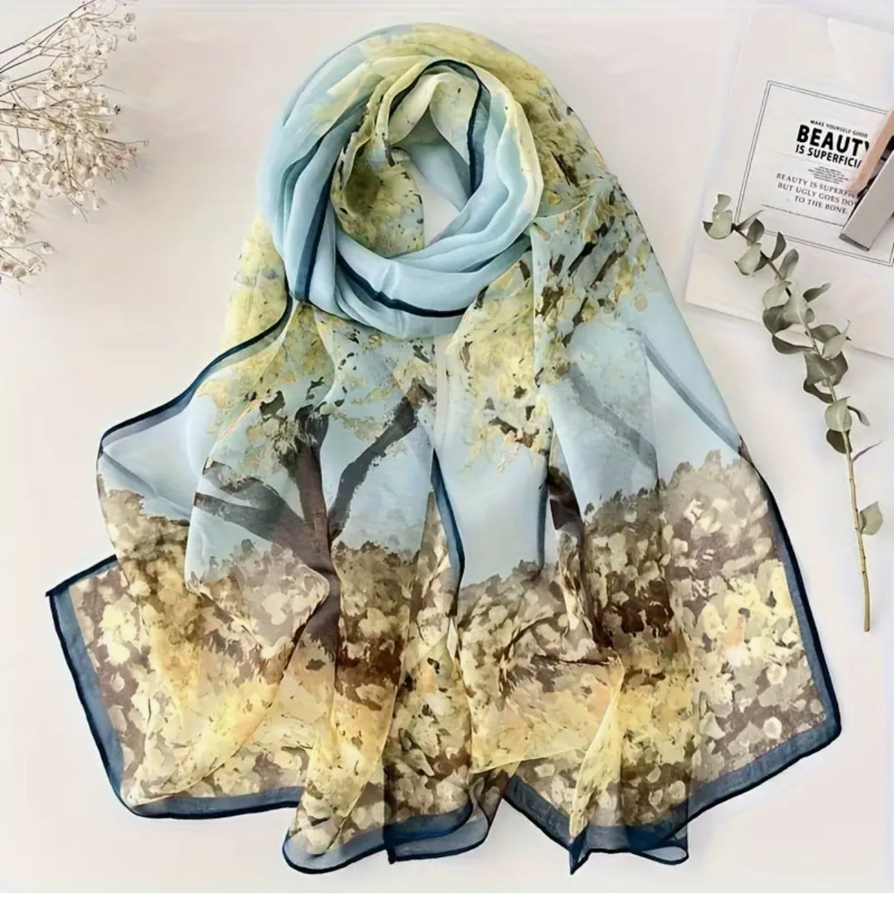 Écharpe Bohème Élégante – Collection Couleurs de la Nature