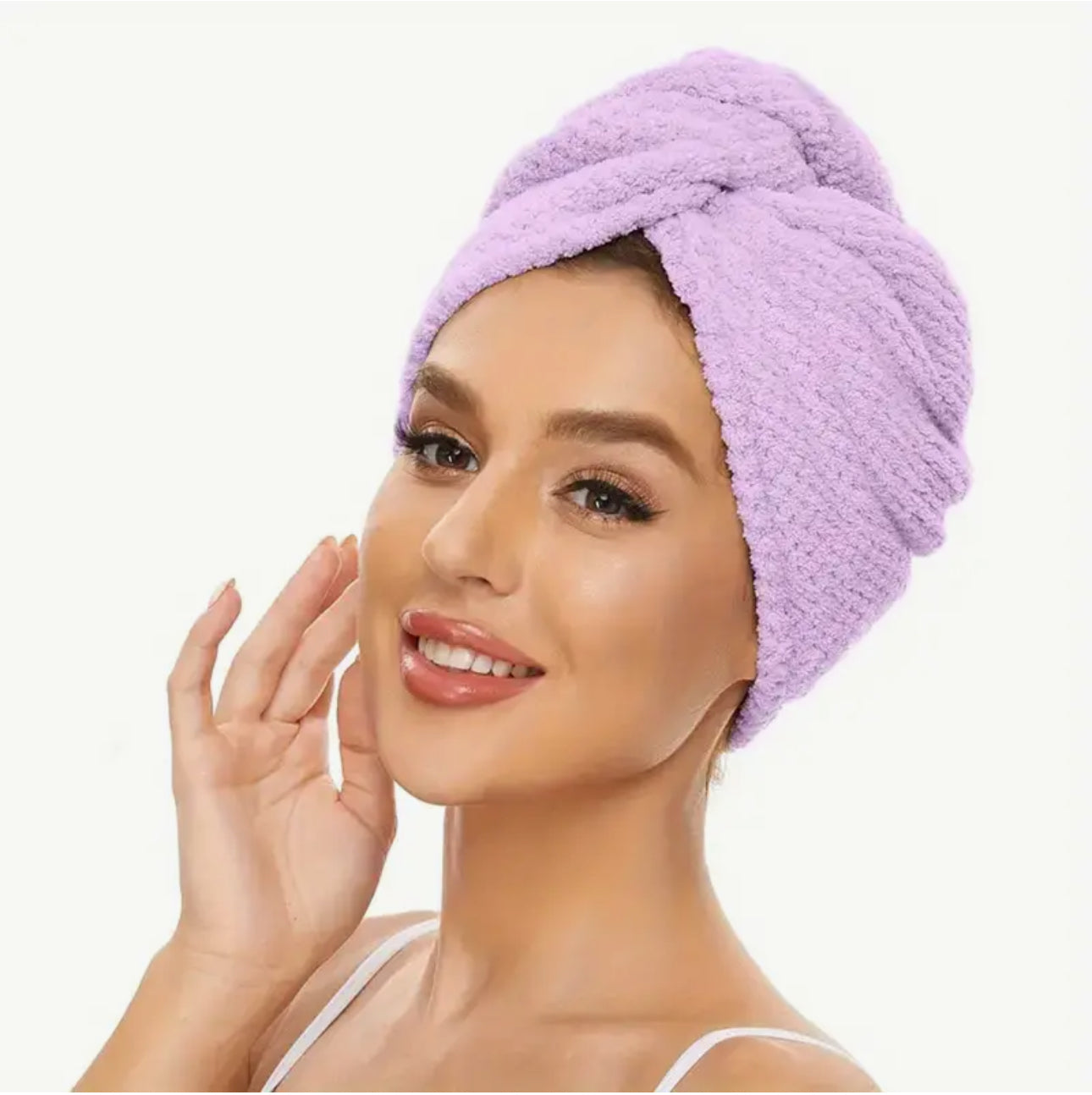 Serviette Turban à Séchage Rapide – Confort & Élégance Après la Douche