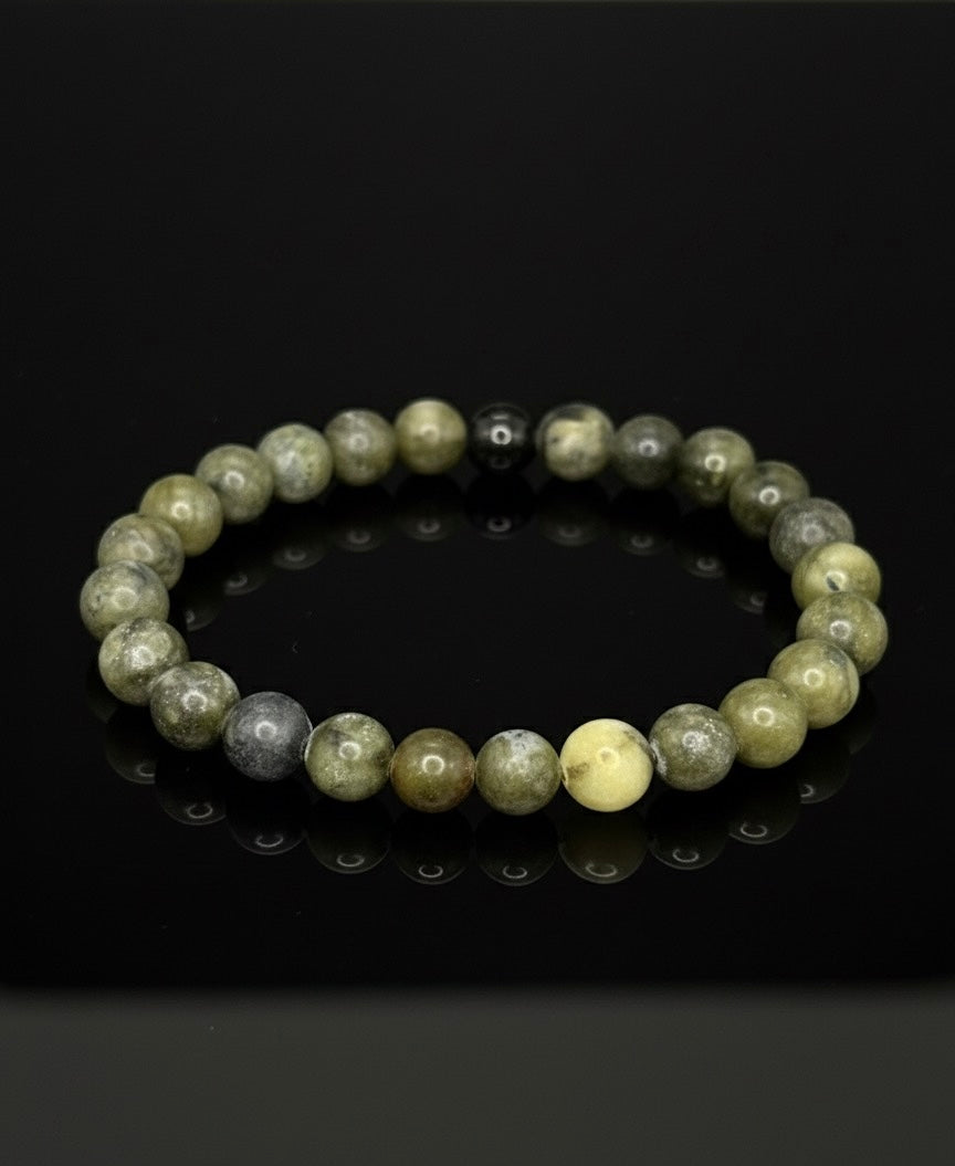Bracelet "Harmonie & Prospérité" en Jade Néphrite