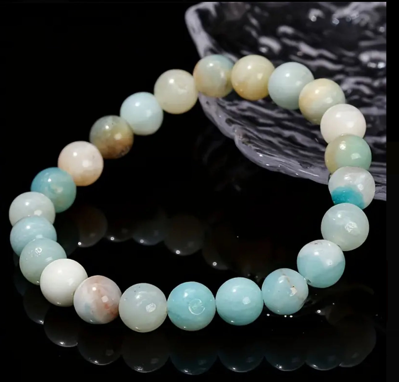 Bracelet en Amazonite Multicolore – Douceur et Harmonie