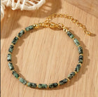 Bracelet Fin "Douce Harmonie" en Jaspe Kiwi