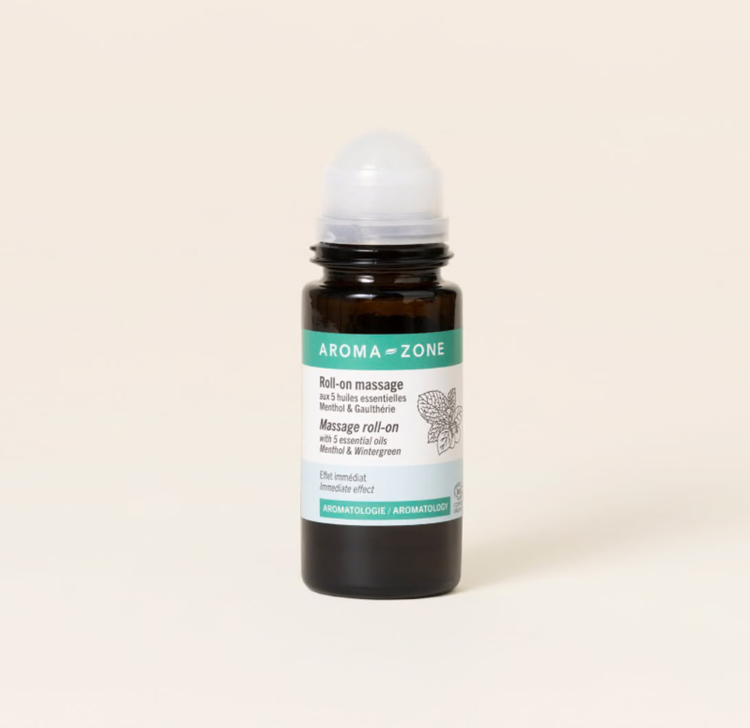 Roll-on massage aux 5 huiles essentielles