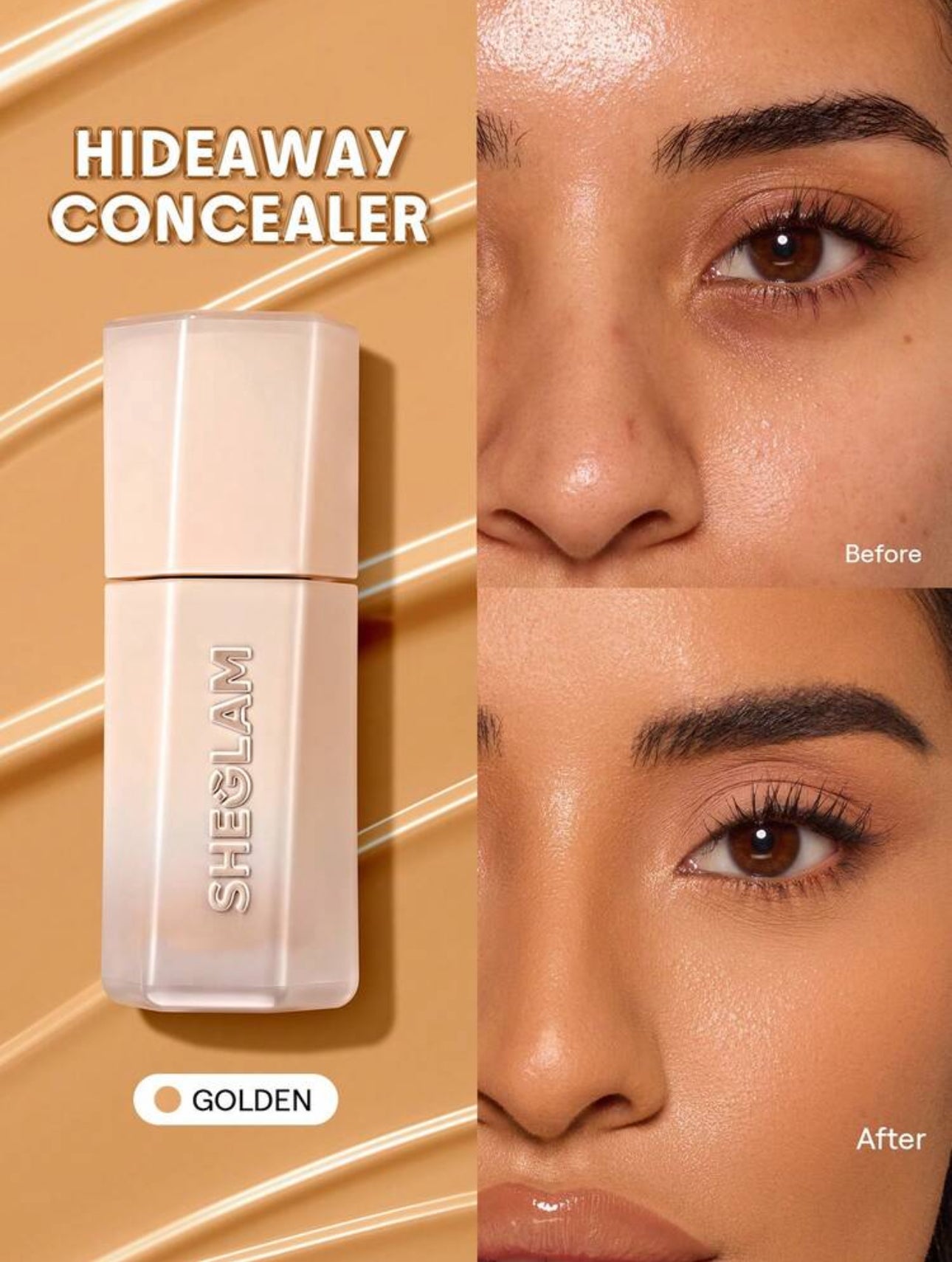 SHEGLAM Anti-Cernes Haute Couvrance "Hideaway" - À la Caféine (3.5 ml)