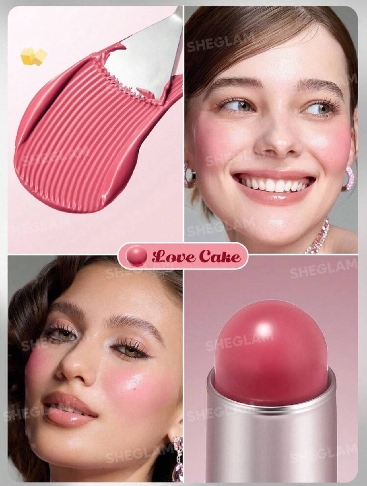 SHEGLAM Bâton de Blush "Buttery Bliss" - Fard à Joues en Stick Effet Dewy (6 g)