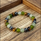 Bracelet en Œil de Tigre, Jaspe et Hématite – Force, Protection et Équilibre