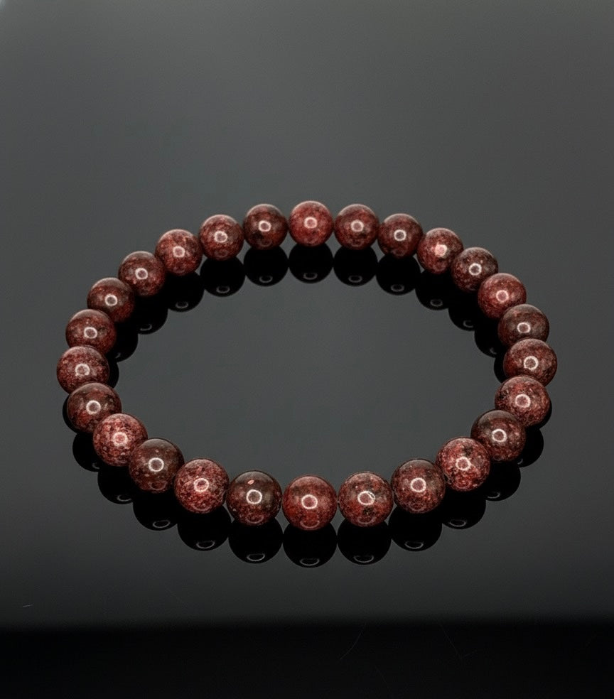 Bracelet "Passion & Énergie" en Grenat Naturel