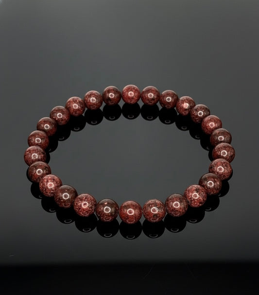 Bracelet "Passion & Énergie" en Grenat Naturel