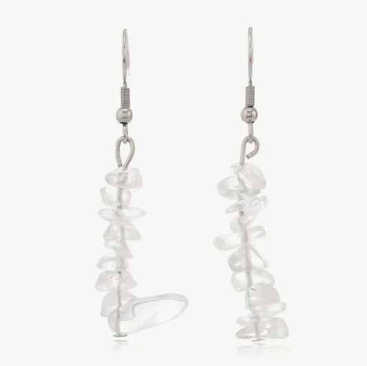 Boucles d'oreilles "Pure Lumière" en Cristal de Roche