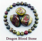 Bracelet "Pierre de Sang de Dragon" - Force, Courage & Vitalité