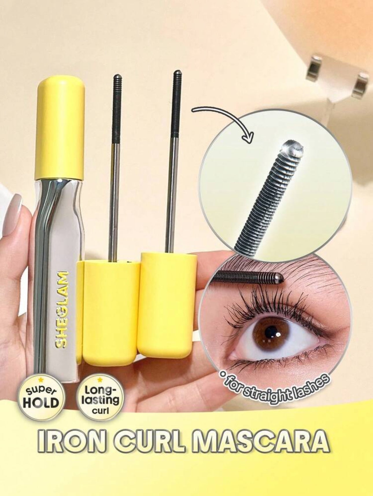 Mascara Recourbant SHEGLAM "Locked In Curl" - Lashlighter Iron Curl (8 ml)