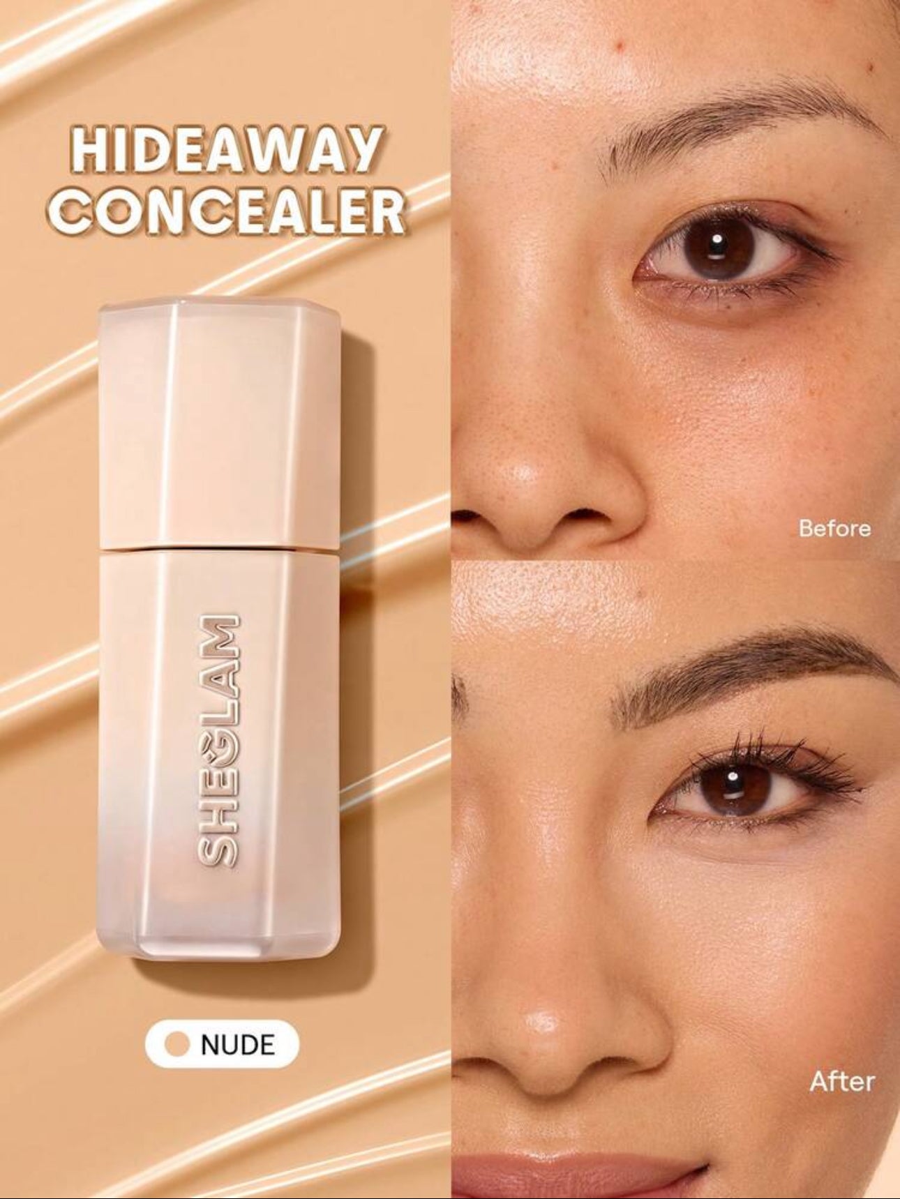 SHEGLAM Anti-Cernes Haute Couvrance "Hideaway" - À la Caféine (3.5 ml)