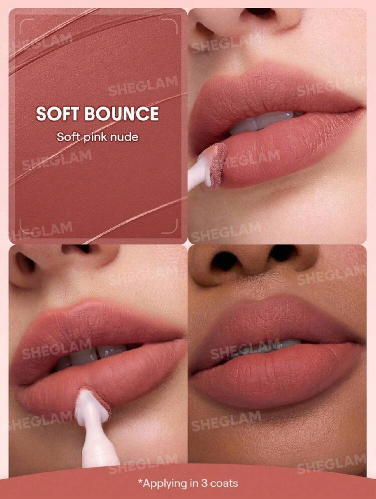 SHEGLAM Stylo à Lèvres Mat Flouteur "Marshmallow Puff" - Lip Blur Pen (1.75 g)