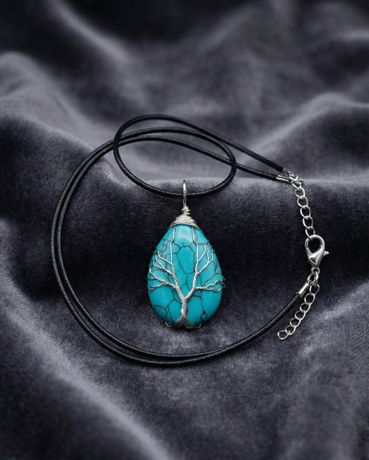 Collier “Arbre d’Azur” en Turquoise