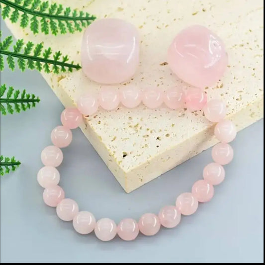 Bracelet en Quartz Rose - Harmonie et Amour