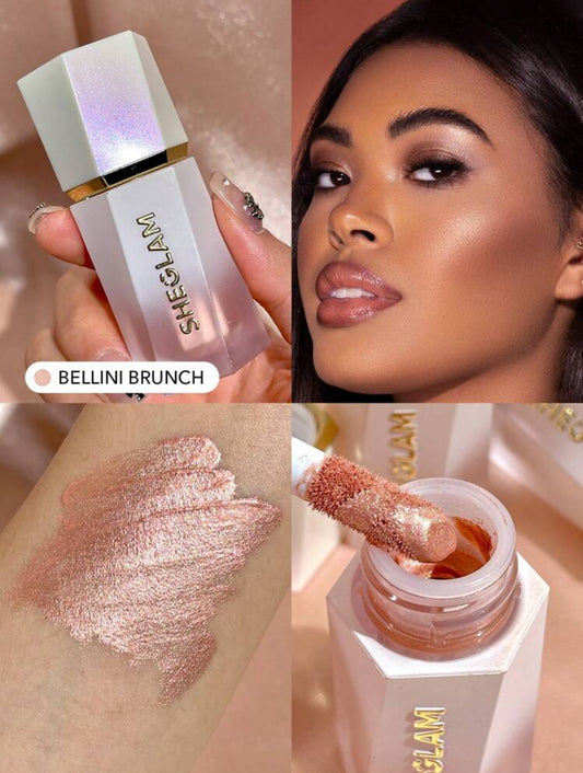 SHEGLAM Highlighter Liquide "Glow Bloom" - Illuminateur de Teint (5.2 ml)