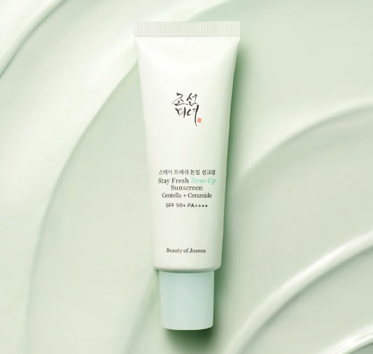 Beauty of Joseon - Crème Solaire Correctrice Anti-Rougeurs Stay Fresh Tone-Up Green SPF 50+ PA++++