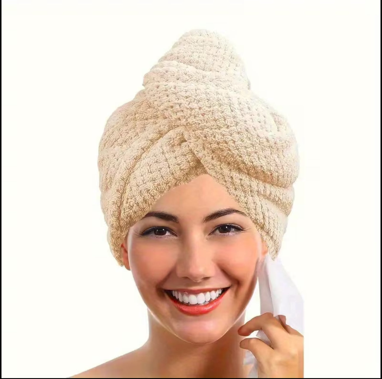 Serviette Turban à Séchage Rapide – Confort & Élégance Après la Douche