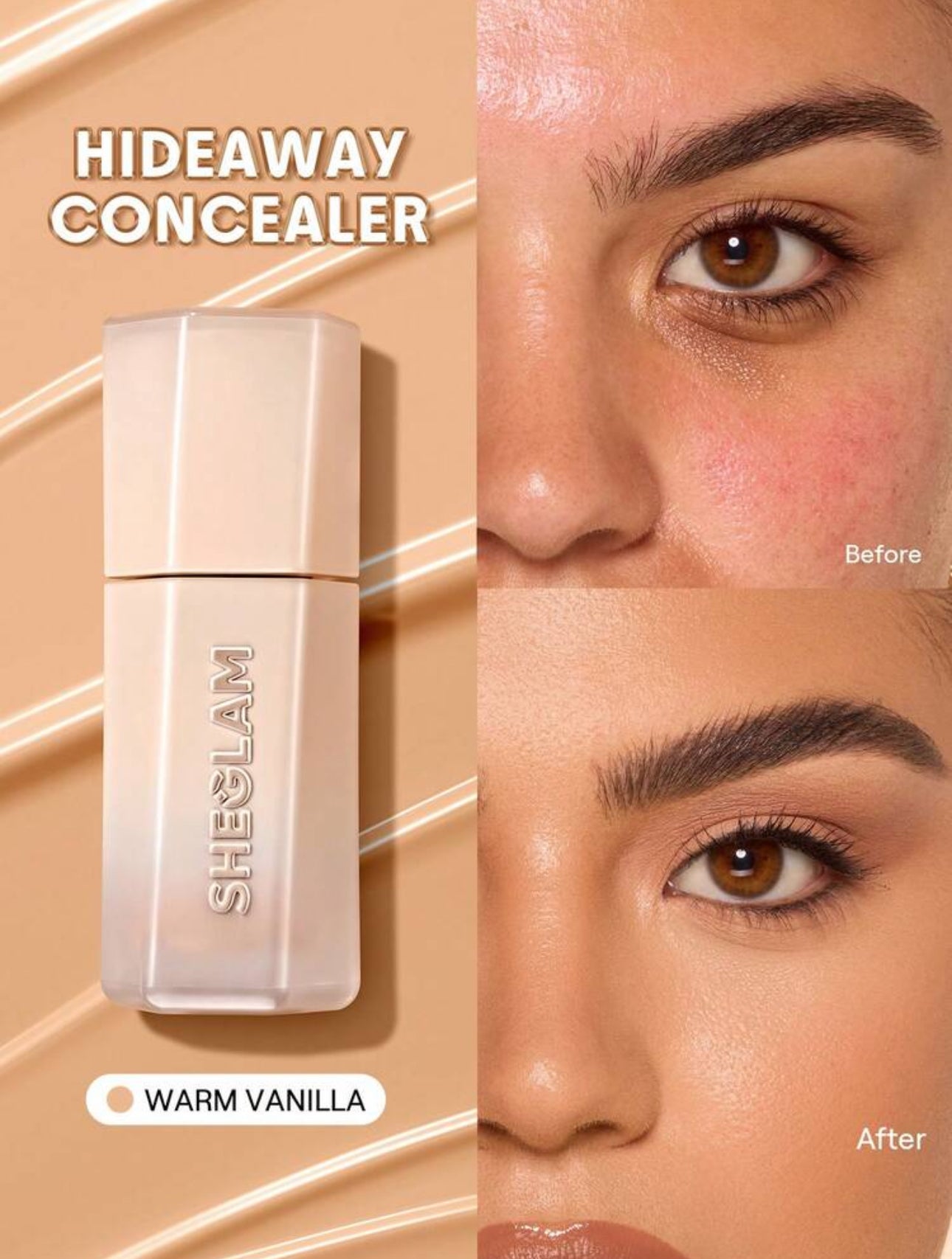 SHEGLAM Anti-Cernes Haute Couvrance "Hideaway" - À la Caféine (3.5 ml)