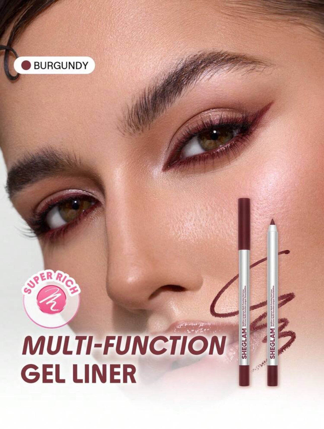 SHEGLAM Crayon Eyeliner Gel "Boldline" - Longue Tenue 24H & Waterproof (1.4 g)