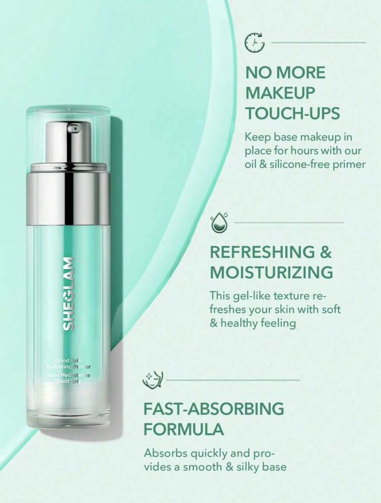 Base de Teint Hydratante SHEGLAM "Good Grip" - Primer (45 ml)