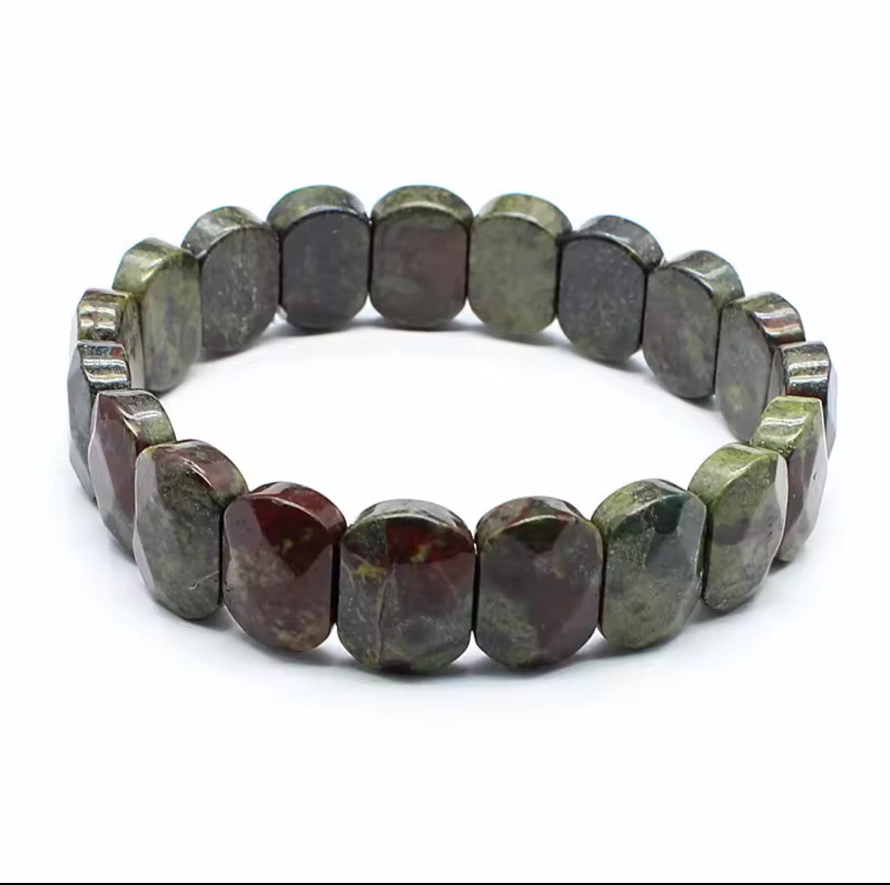 Bracelet "Force Vitale" en Jaspe Sang de Dragon