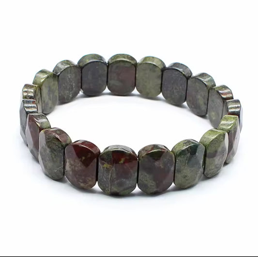Bracelet "Force Vitale" en Jaspe Sang de Dragon