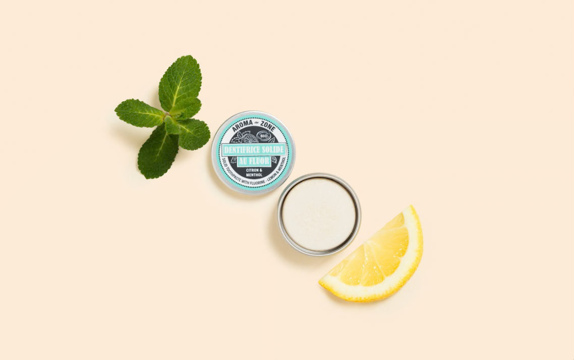Dentifrice solide au Fluor - Menthol & Citron
