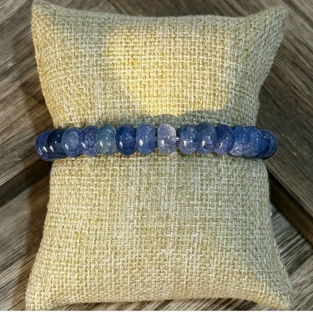 Bracelet "Pont de Sérénité" en Cyanite Bleue (Kyanite)