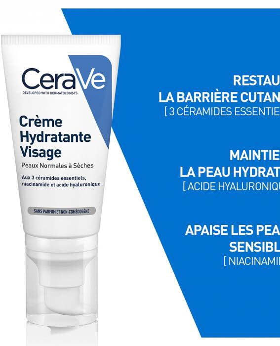 Crème Hydratante Visage 52 ml -CeraVe