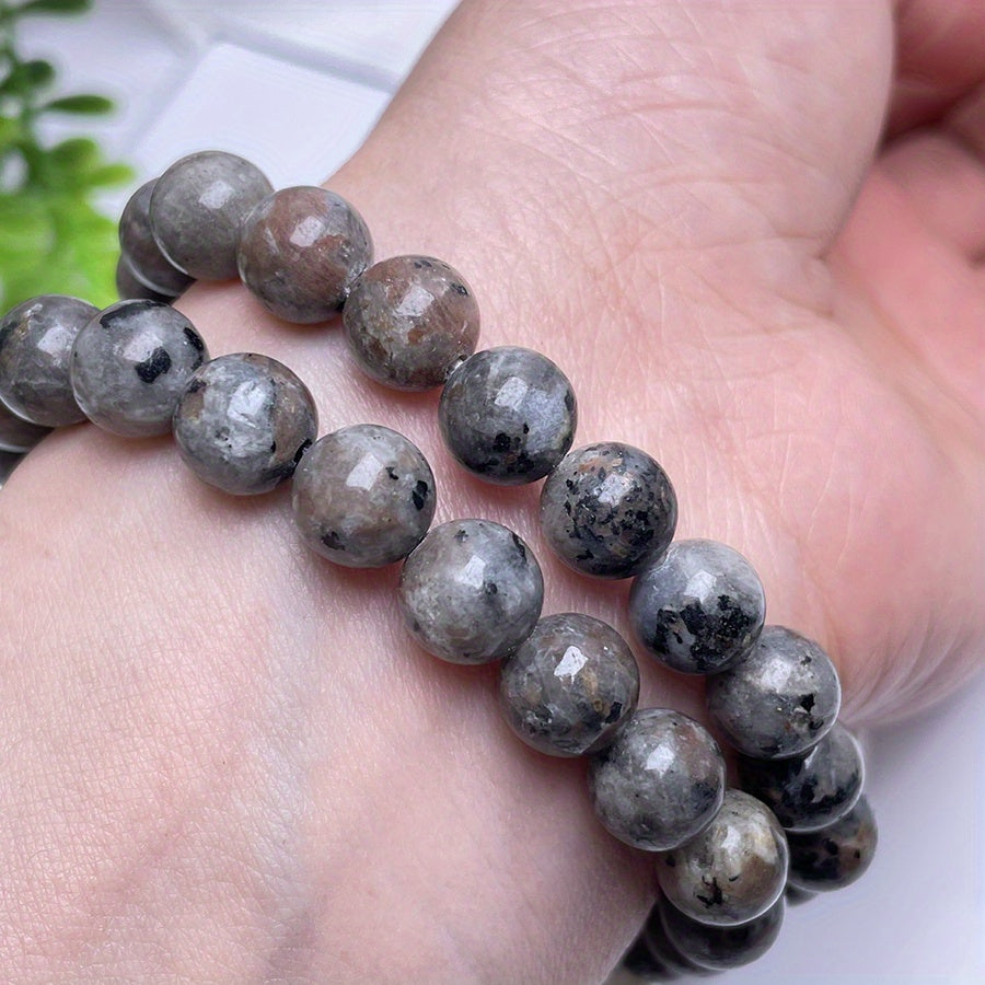 Bracelet « Ancrage & Protection » — Merlinite (Gabbro)