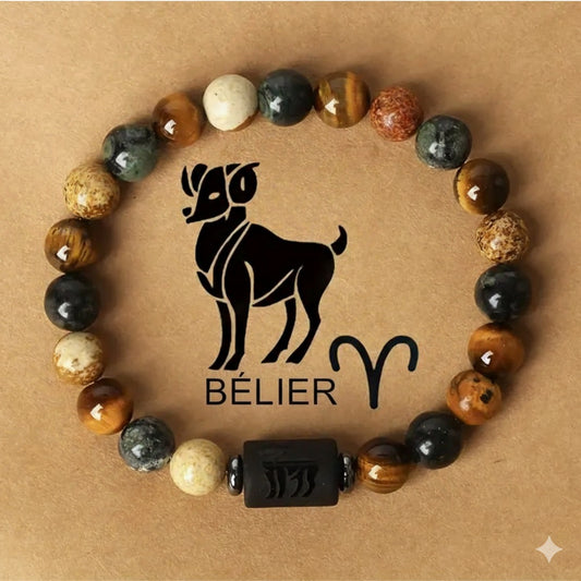 Bracelet Astro Bélier – Énergie, Courage & Dynamisme