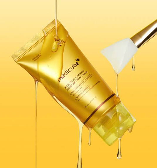 Medicube – Masque de Nuit Enveloppant à l'Acide Kojique et au Curcuma / Kojic Acid Turmeric Night Wrapping Mask