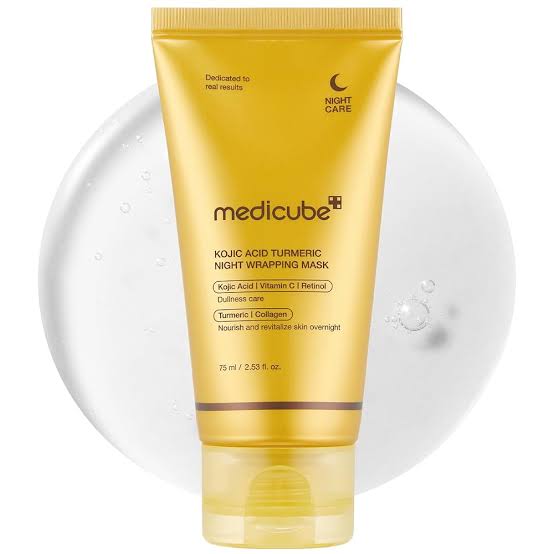 Medicube – Masque de Nuit Enveloppant à l'Acide Kojique et au Curcuma / Kojic Acid Turmeric Night Wrapping Mask