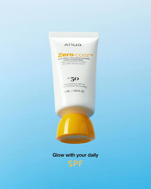 Anua - Crème Solaire Hydratante Sans Traces Blanches- SPF 50+ PA++++ - Zero-Cast Moisturizing Finish Sunscreen spf50+ PA++++
