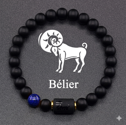Bracelet Astro Bélier – Courage, Leadership & Harmonie