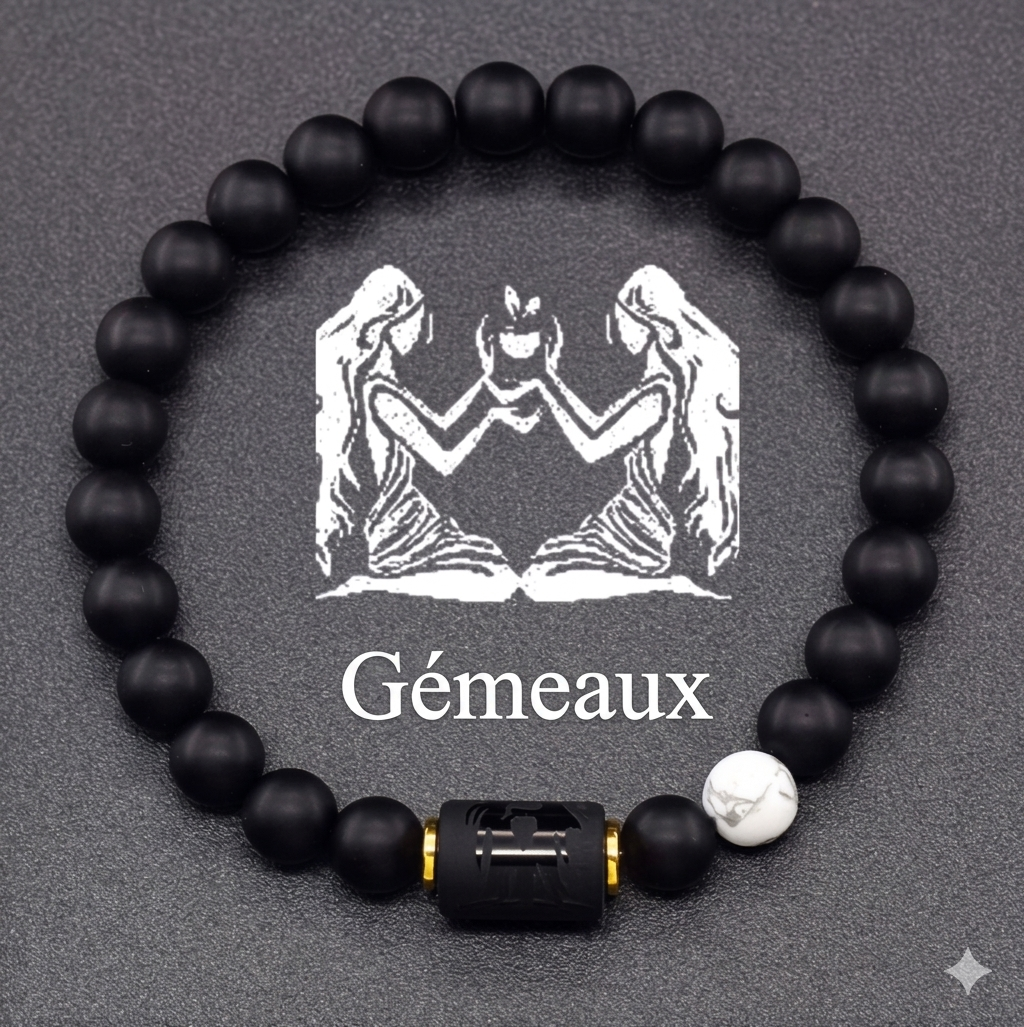 Bracelet Astro Gémeaux – Dualité, Communication & Sérénité