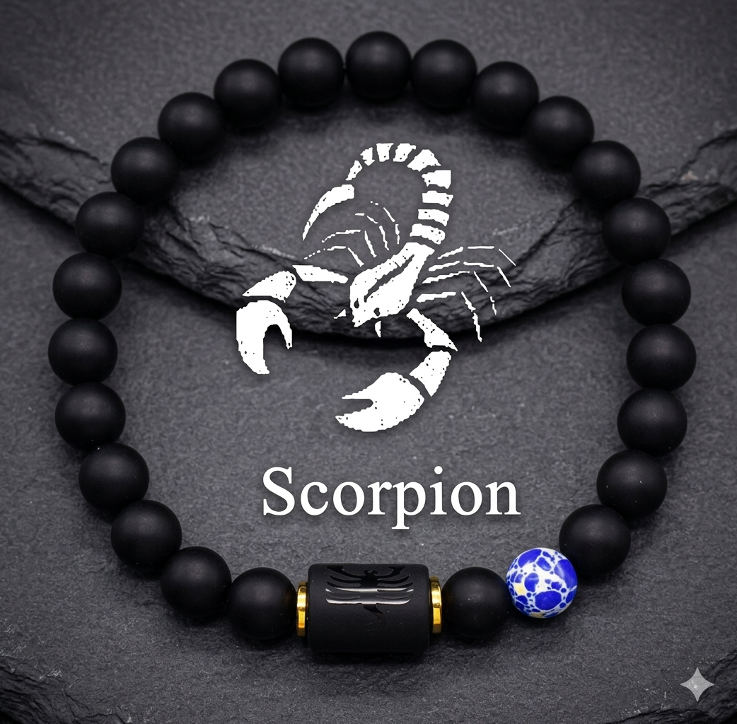 Bracelet Astro Scorpion – Intuition, Résilience & Protection
