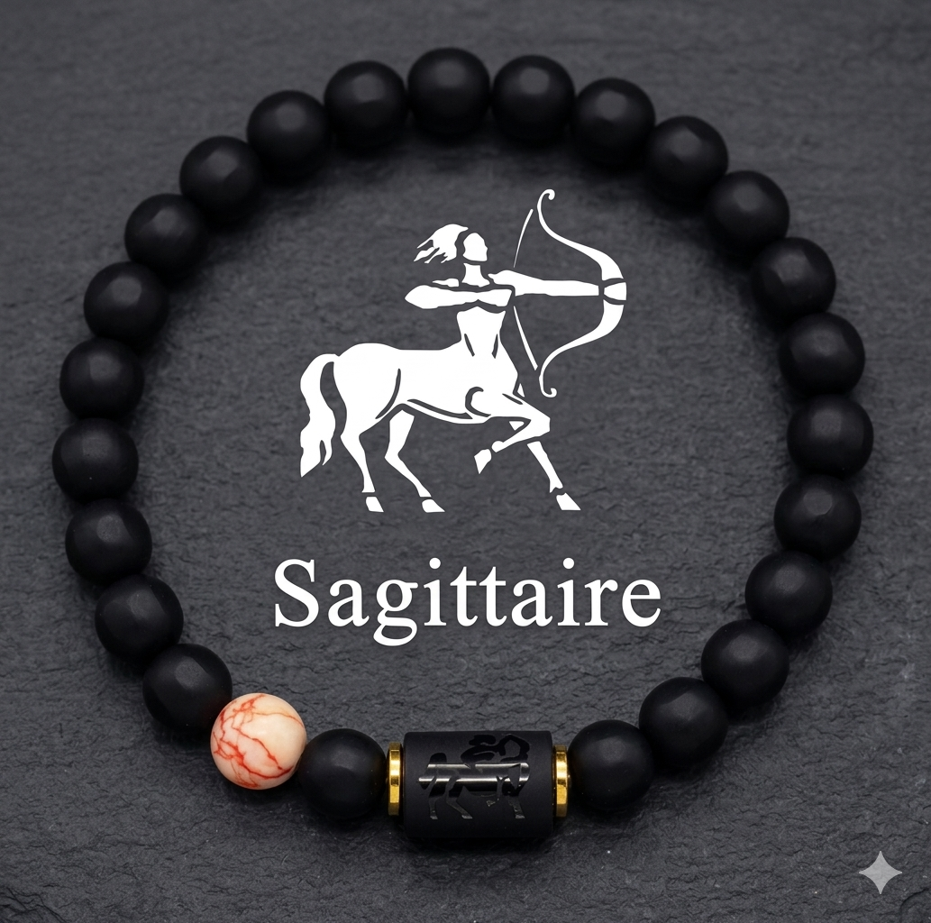 Bracelet Astro Sagittaire – Force, Vitalité & Protection