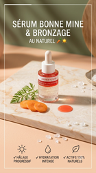Sérum concentré bonne mine et bronzage, Carotte & Inositol