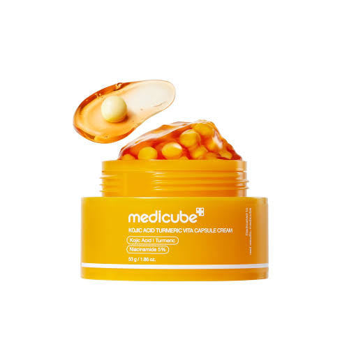 Medicube Kojic Acid Turmeric Vita Capsule Cream | Crème-Capsule Clarifiante à l'Acide Kojique et au Curcuma