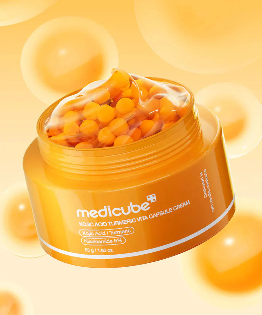 Medicube Kojic Acid Turmeric Vita Capsule Cream | Crème-Capsule Clarifiante à l'Acide Kojique et au Curcuma