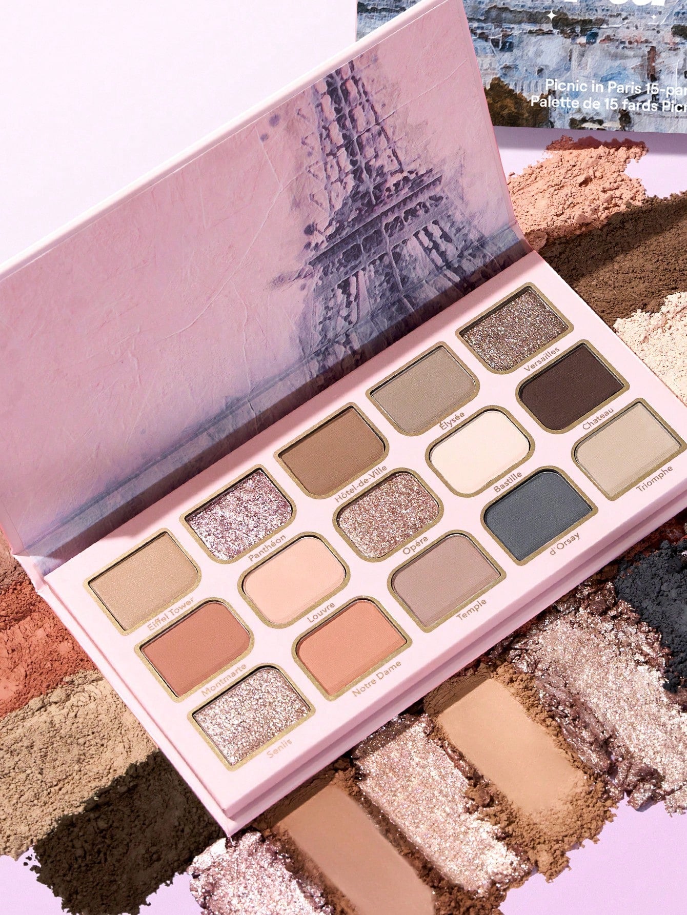 SHEGLAM Palettes de Fards à Paupières "City Collection" - 15 Teintes (Paris, L.A., Barcelone)