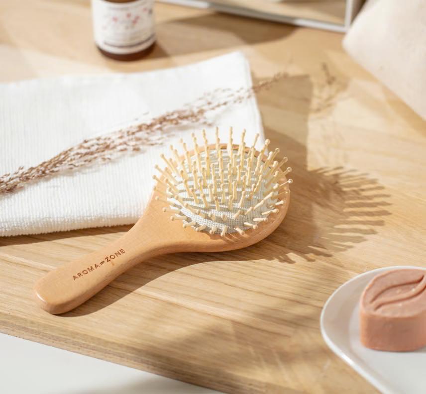 Brosse à cheveux en bois de hêtre