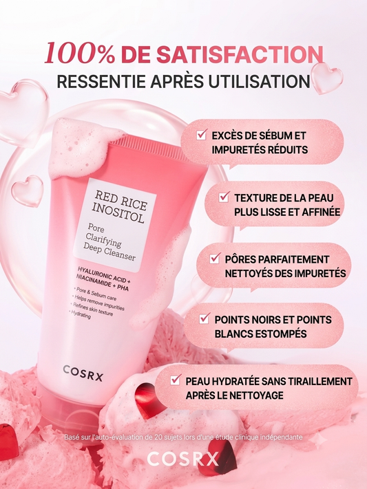 Cosrx - Nettoyant Visage Clarifiant Pore & Sébum Red Rice Inositol